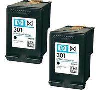2x Genuine Original HP 301 Black Ink Cartridges For use with HP Deskjet 1514 Printers