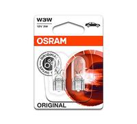 2x Genuine Osram Original W3W (504) 3w 12v Clear Bulbs [2821-02B] - Part Number 2821-02B