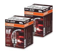 2x Genuine Osram TRUCKSTAR Pro H4 (472) 75/70w 24v Bulbs [64196TSP]