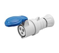 2x Gewiss GW62004H Coupler (Female) 2 Pole & Earth Blue 230 Volt 16 Amp