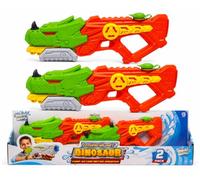 2x Giant Splash Squad Hydro Blast Triceratops Pump Action Water Guns 1000ml Tank 9-10m Range Large Water Blasters Water Pistols for Kids Garden Beach Pool Summer Toys - 51cm
