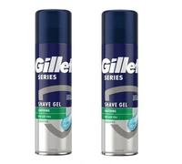 2x GILLETTE Series Soothing Sensitive Shave Gel with Aloe Vera 200ml