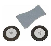 2X Glass Disk Transducer Discs, 1.70MHz Ceramic Atomizer Plates for Opti-Myst Electric Fire Heater, 20mm Round Replacement Parts with Key Tool