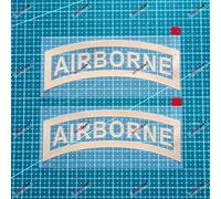 2X Gold 15.2cm Airborne Elite Decal Sticker Army Car Vinyl die-Cut no Background