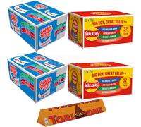 2x Golden Wonder Fully Flavoured Big Box And 2x Walkers Pack Cheese & Onion Salt and Vinegar Smoky Bacon Ready Salted Prawn Cocktails/Total 128 Bags with Large Toblerone Orange Chocolate Bar 360g