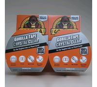 2x Gorilla Tape Crystal Clear 48mm x 8.2m Rolls - Strong, Durable, Free Delivery