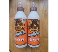 2x Gorilla Wood Glue Water Resistant Adhesive PVA White Strong Fast Dry 532ml