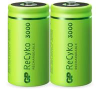 2X GP ReCyko Baby C Battery NiMH 3000mAh 1.2V HR14 R14 Rechargeable