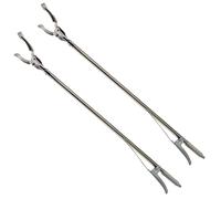 2x Grabber Trash Tongs Metal | Waste Gripper | Grabbing Aid 90cm