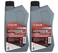 2x Granville Zerocol 12 Red Antifreeze & Coolant 1L - Advanced Engine Protection