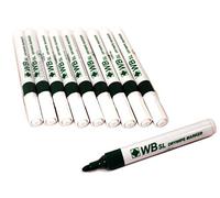 2x Green WB SL Whiteboard Flipchart Drywipe Marker Pens Pen Bullet Tip Kids School Office