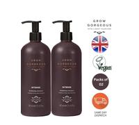 2x Grow Gorgeous New Supersize Intense Thickening Shampoo for Shining Hair 740ml