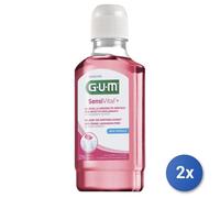 2x Gum Sensivital+ 300 Ml Mouthwash Sensitive Teeth