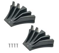 2X Gutter Downspout Diverter for Rainwater Dispersal Fits 3X4 & 2X3 Downspouts Pp Material Brown/Black/White