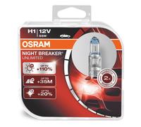 Osram 64150NBU-HCB Night Breaker Unlimited H1 Halogen Headlamp Bulb 12V 55W