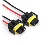 2x H11 H8 Wire Harness Female Socket, Riloer Wire Connector Plug Extension, Car Fog Light Bulb Adapter Connector