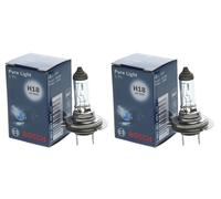2x H18 12v 65w Pure Light Headlight Bulbs