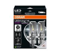 2x H4/H19 OSRAM LEDriving HL EASY GEN 2 Bulbs (Twin Pack) Up to 6500K