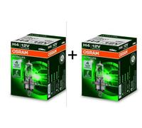 OSRAM ULTRA LIFE H4, halogen headlamp, 64193ULT, 12 V passenger car, folding carton box (1 unit), White (White)