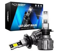 2x H7 LED Headlight Bulbs 72W 15000LM 6500K - CANBUS Ready, Plug & Play, Super Bright High/Low Beam, IP68 Waterproof, Up to 100,000h Lifespan