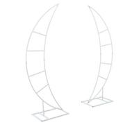 2X Half Moon Shape Wedding Arch Frame Moongate Flower Stand Display Balloon Prop