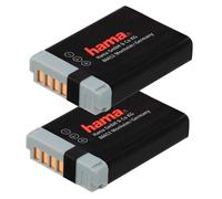 2x Hama Li-Ion Battery Pack For Canon NB-13L PowerShot G5 X G7 X G9 X SX740
