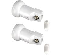 2X Hama Universal Lnb Single Premium Digital Lnb Sat Tv Receiver 4K Uhd Full Hd