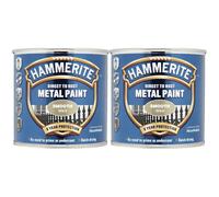 2X Hammerite Smooth Gold Direct to Rust Metal Paint 250ml
