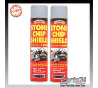 2x Hammerite Stone Chip Shield And Rust Protector Paint Grey 600ml Aerosol