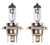 2x Headlamp Bulbs For Skoda Roomster 1.2 TDI 75 01/10-12/16