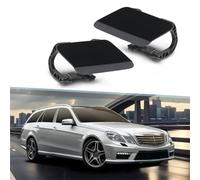2X Headlight Washer Nozzle Cover for Mercedes-For E-Class W212 E500 E350 2009-2013, Black Plastic Sprayer Cap Replaces A2128600108 A2128600208
