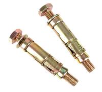 2X Heavy Duty Loose Bolt Shield Anchors - M12 x 120mm Expansion Bolts for Brick, Concrete & Masonry
