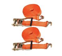 2X Heavy Duty Ratchet Tie Down Strap 10m x 50mm 5 Ton