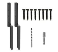 2X Heavy Duty Steel Fence Post Repair Stake Anchor Ground Spike Kit 43X12X45Cm