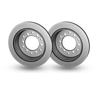 2x Hella 8DD355114-861 Rear Brake Disc Vented 312mm Fits Foday Landwind Lexus GX