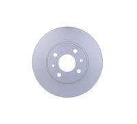 2x Hella 8DD355117-931 Front Brake Disc Solid 257mm Fits Alfa Romeo Chrysler 145