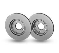 2x Hella 8DD355132-641 Front Brake Disc Vented 280mm Fits Hyundai KIA Ioniq Niro