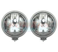 2x HELLA RALLYE 3000 9" SILVER DRIVING LIGHTS SPOT LIGHTS SPOTS LAMP +SIDE LIGHT