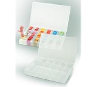 2X Hemline Plastic Large Embroidery Thread Organiser, 28 x 18 x 4cm - Bundled by GetInStyle Shop