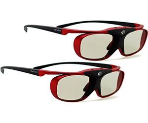2x Hi-SHOCK® RF Pro "Scarlet Heaven" | 3D Glasses for EPSON®, JVC® & SONY® RF 3D Projector 's | compatible with ELPGS03, EB-W16, EH-TW550, EH-TW570, EH-TW5910, EH-TW5100, EH-TW5200, EH-TW5300, EH-TW5350, EH-TW5210 EH-TW6100, EH-TW6600, EH-TW7200, EH-TW8100, EH-TW8200, EH-TW9100, EH-TW9200 | in ccessories + 3 years warranty [ active shutter | 120 Hz | RF | rechargeable | 32g ]