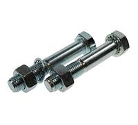 2x HIGH TENSILE ZINC PLATED (8.8) TOWBALL NUTS & BOLTS M16 x 90mm MP250 MAYPOLE