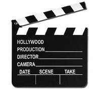 2X Hollywood Wooden Clapper Board