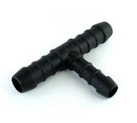2x Hose Tube Pipe 3-way T-Piece 8mm to 2x 10mm Tube Pipe Connector Joiner Air Fuel Water - FREE FIRST CLASS UK POSTAGE!
