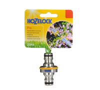 2x Hozelock 2044P0000 Pro Metal Double Male Hose End Connector, Silver