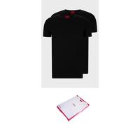 Hugo Short Sleeve V Neck T-shirt Black L Man