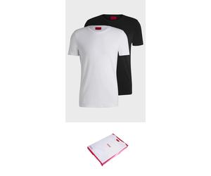 2x Hugo BOSS men designer white black crew round v neck jeans t-shirt M L XL XXL