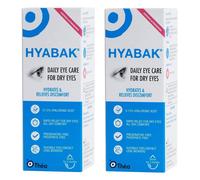 2x Hyabak Dry Eye Drops 0.15% 10ml