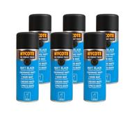 2x Hycote Fast Drying Aerosol Car Spray Paint Matt Black 400ml - Enhanced Covering Power & Durable Multi-Surface Application