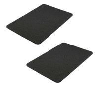 2x Hydro Wonder Non-Slip Shower Mat 40x60cm Anti-Slip Bath Mat Black PVC