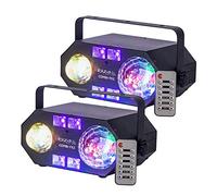 2x Ibiza Light Combi-FX2 Multi Effect Disco Light DJ Lighting Strobe UV Astro Water Effect